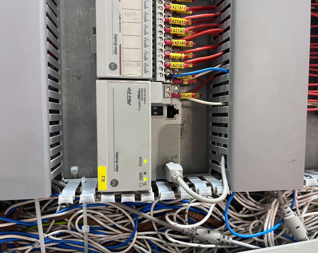Verificación de red industrial ControlNet.(Industria láctea)